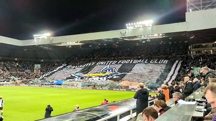 Wor Flags display at St James' Park to welcome Bruno Guimaraes