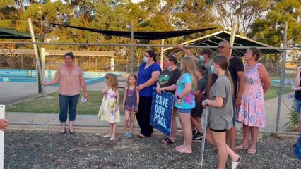 Bendigo Advertiser - January 2022 - protest against Lockington pool closure