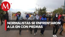 En Michoacán, normalistas bloquean carretera Pátzcuaro-Morelia