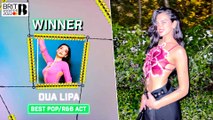 Dua Lipa Thanks Her Fans As She Wins BRIT Best Pop Act Award