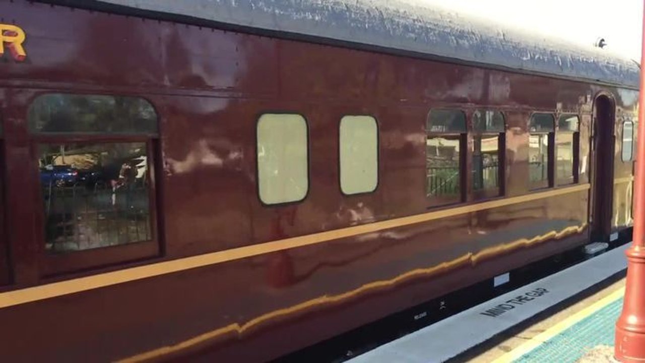 Steam train in Orange