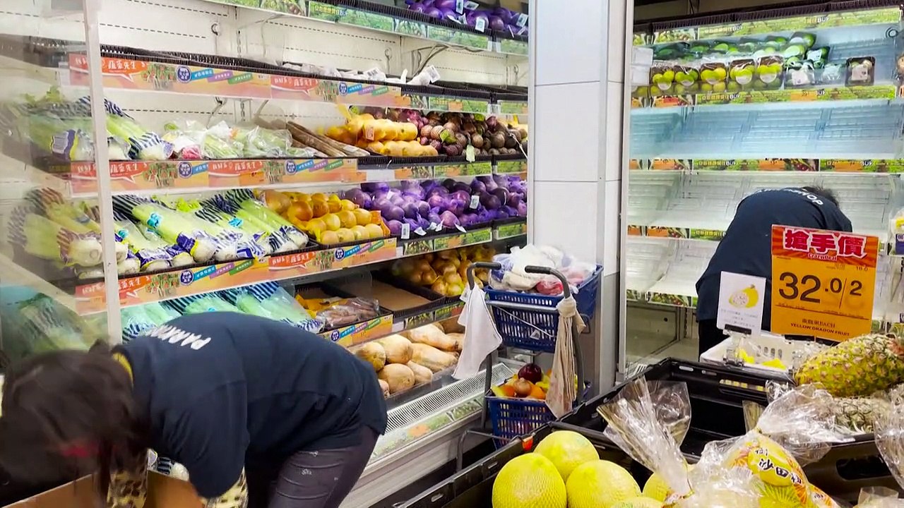 Pânico e prateleiras vazias em Hong Kong