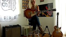 Gibson 2014 Custom Reissue VOS Washed Cherry Sunburst Les Paul 1958 Standard with Monica Valli [Route 66 Classic Guitars]