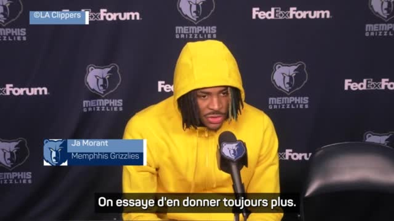 Grizzlies - Ja Morant : "On essaye d'en donner toujours plus"