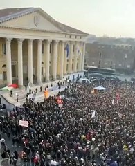 Manifestaciones en Italia