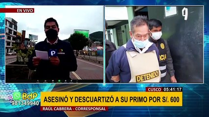 Crimen en Cusco: hombre confesó que descuartizó a su primo por deuda de S/600