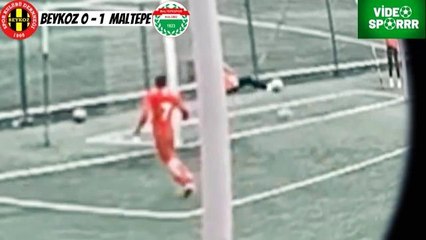 Amatör maçta ilginç olay: Top toplayıcı çocuk golü kurtardı!