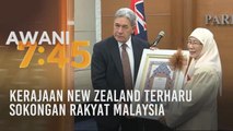 Kerajaan New Zealand terharu sokongan rakyat Malaysia