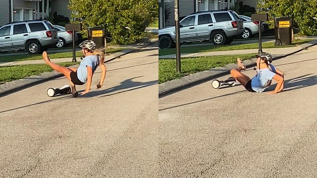 'Tennessee mom learns Murphy's Law while riding her son's hoverboard *EPIC FAIL*'