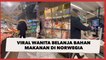 Viral Wanita Belanja Bahan Makanan di Norwegia, Warganet Kaget: Harganya Nggak Beda Jauh