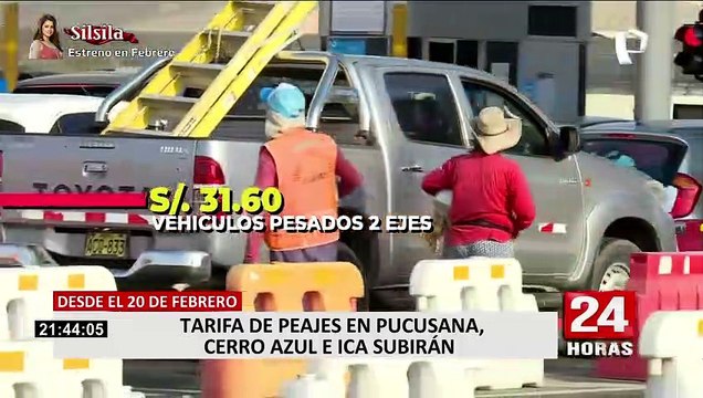 Anuncian subida de peajes tramo Pucusana-Ica desde este 20 de febrero
