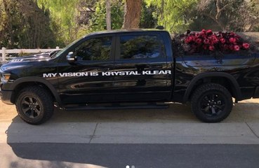 Kanye West sends truck of red roses to Kim Kardashian's home for Valentine's Day
