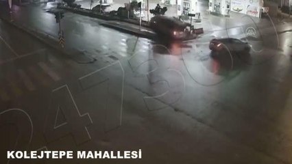 Son dakika haberi... GAZİANTEP - Trafik kazaları güvenlik kameralarında