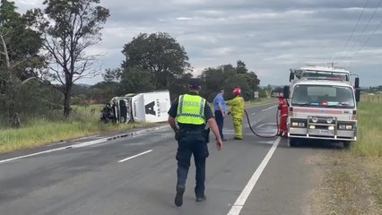 Crash on Midland Highway, north of Campbell Town - November 2021 - The Examiner