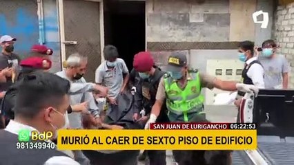 SJL: trabajador fallece tras caer de sexto piso cuando intentaba colocar ventana