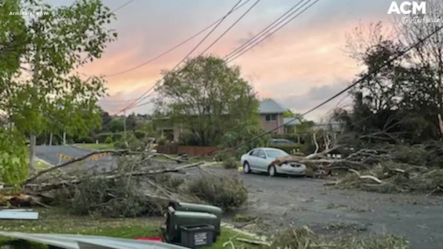 Aftermath of the tornado in Armidale, NSW | October 2021 | ACM