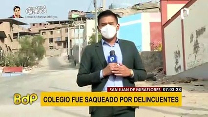 SJM: colegio abandonado y que nunca fue inaugurado fue saqueado por delincuentes