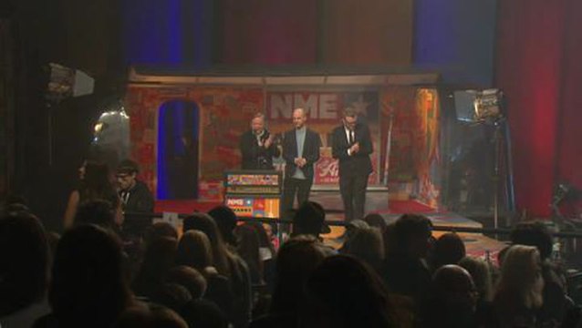 NME Awards 2015 with Austin, Texas: Suede Accept Their Award For Godlike Genius