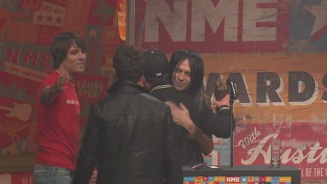 NME Awards 2015: Royal Blood Accept Award For Best New Band supported by Replay