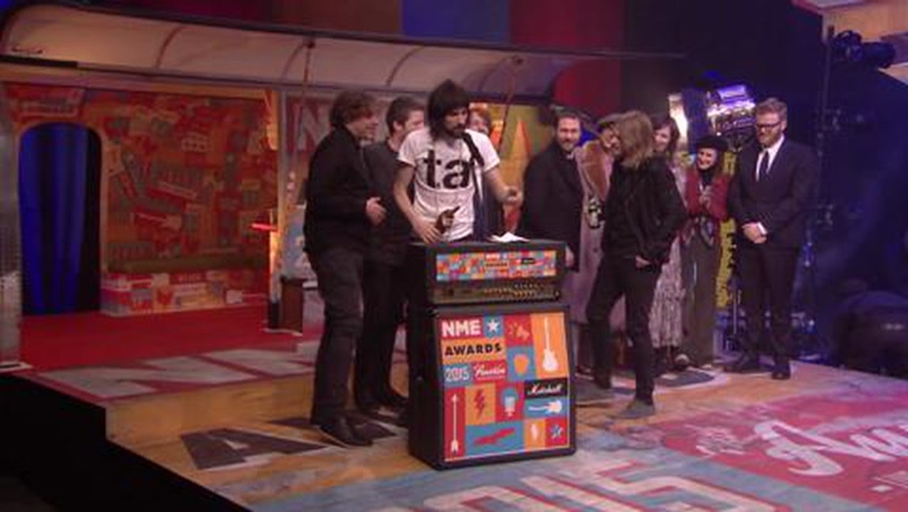 NME Awards 2015 With Austin, Texas: Kasabian Accept Award For Best Album