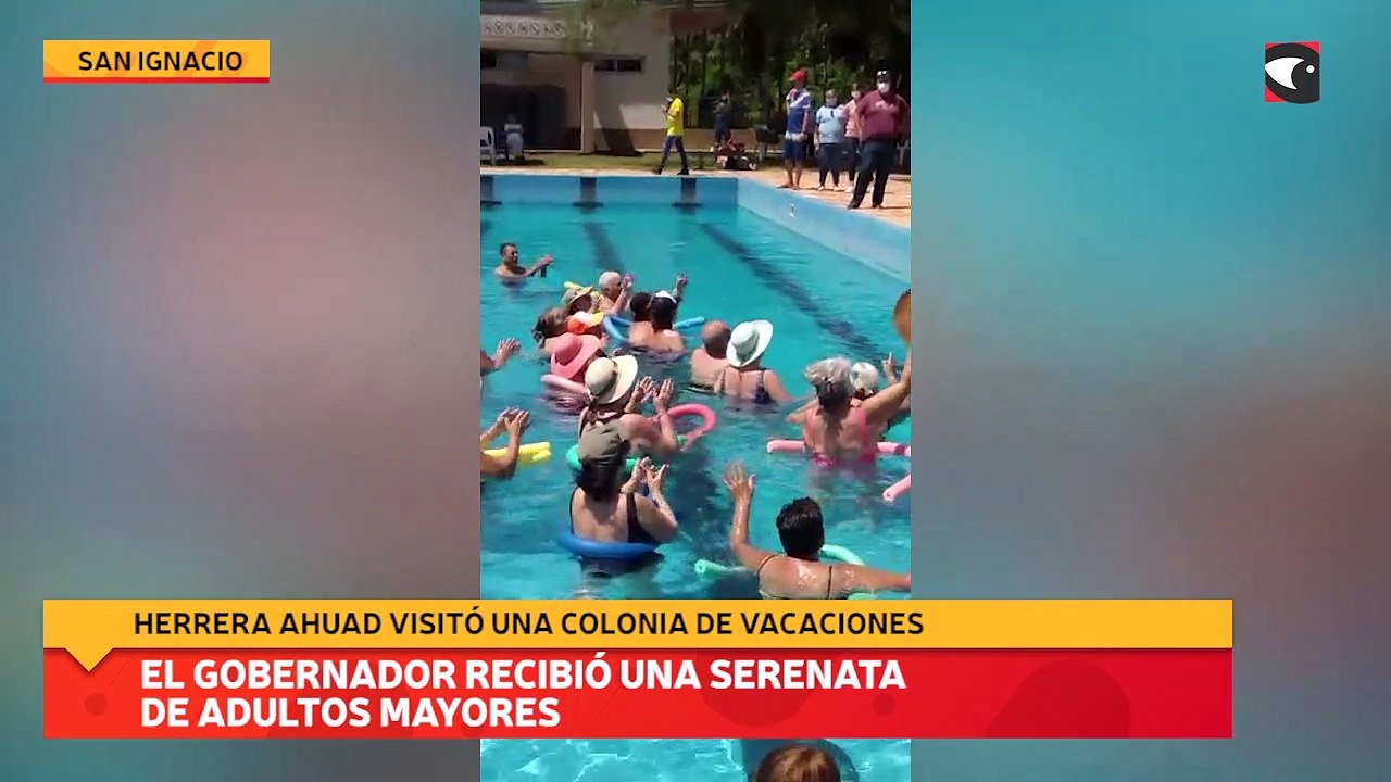 Herrera Ahuad visitó una colonia de vacaciones