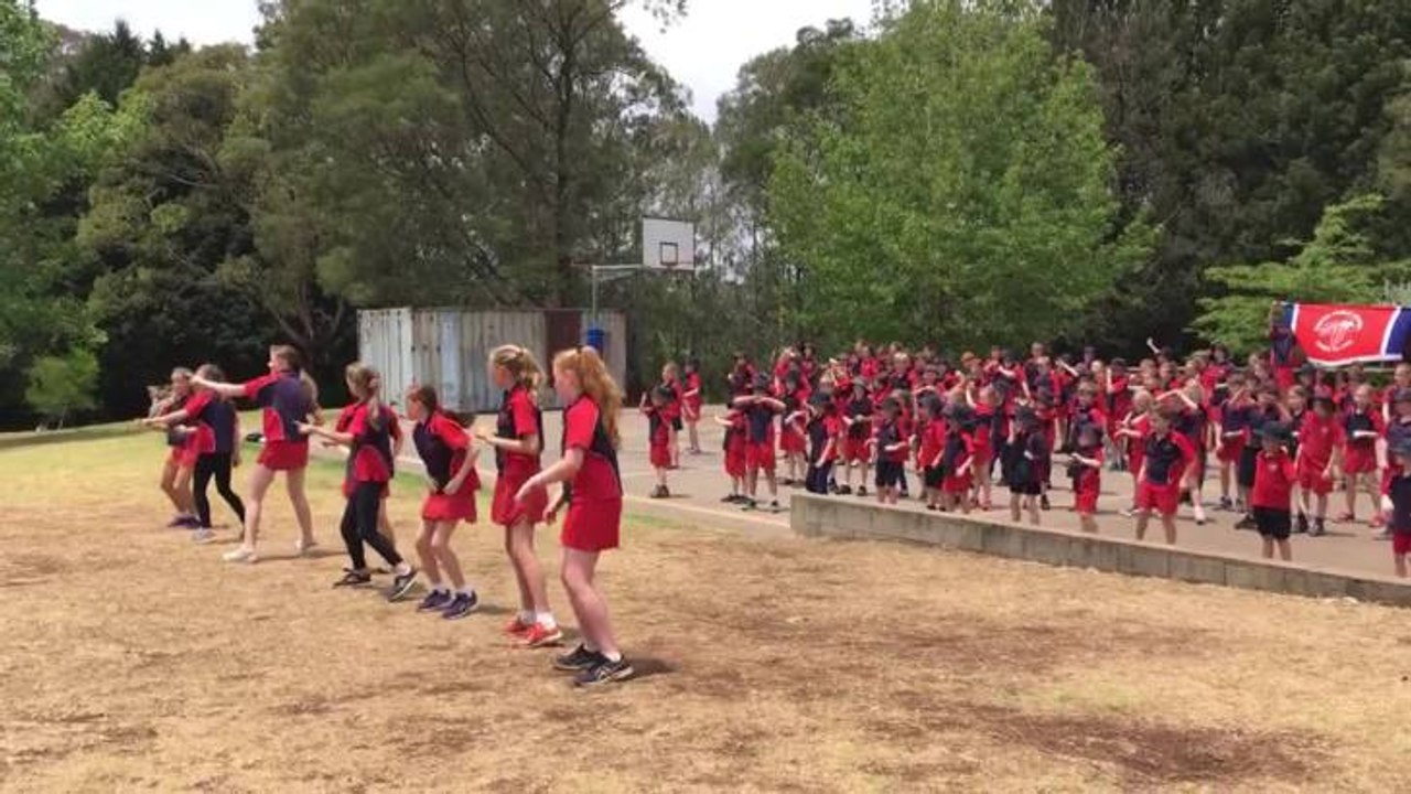 Exeter Public School's rain dance
