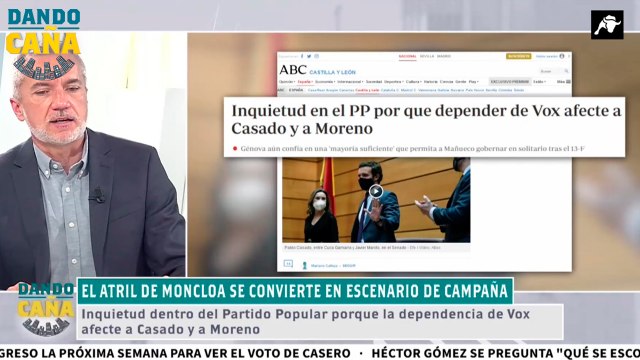 Mariano Calleja ve inquieto al PP por tener que depender de Vox tras las elecciones de Castilla y León