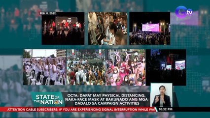 Campaign activities, pinangangambahan ng OCTA Research na maging sanhi ng hawaan ng COVID-19 | SONA