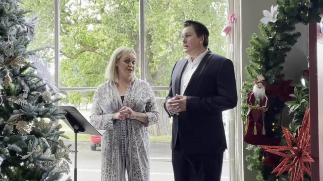 Brooke Targett and Dean Cocker at the Design Inn