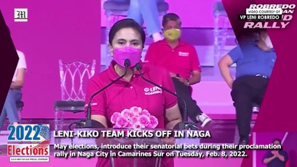 Leni-Kiko team kicks off in Naga (Presidential candidate highlights)