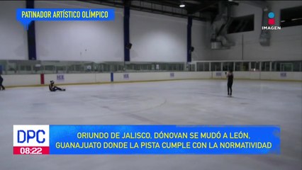 El patinador Dónovan Carrillo entrena diariamente en Guanajuato