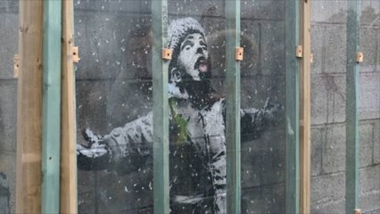 L'œuvre Seasons Greetings de Banksy est déplacée de sa ville d'origine