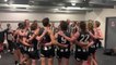 Devonport players following their NWFL second semi-final win over Penguin - The Advocate, 2021