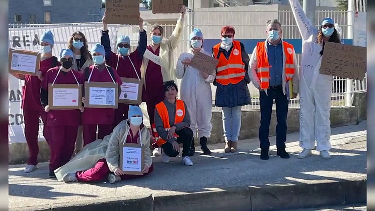 A la Une du JT, la colère à Martigues des aides-soignants et infirmiers en réa