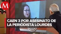 Detienen a 3 presuntos responsables del asesinato de periodista Lourdes Maldonado