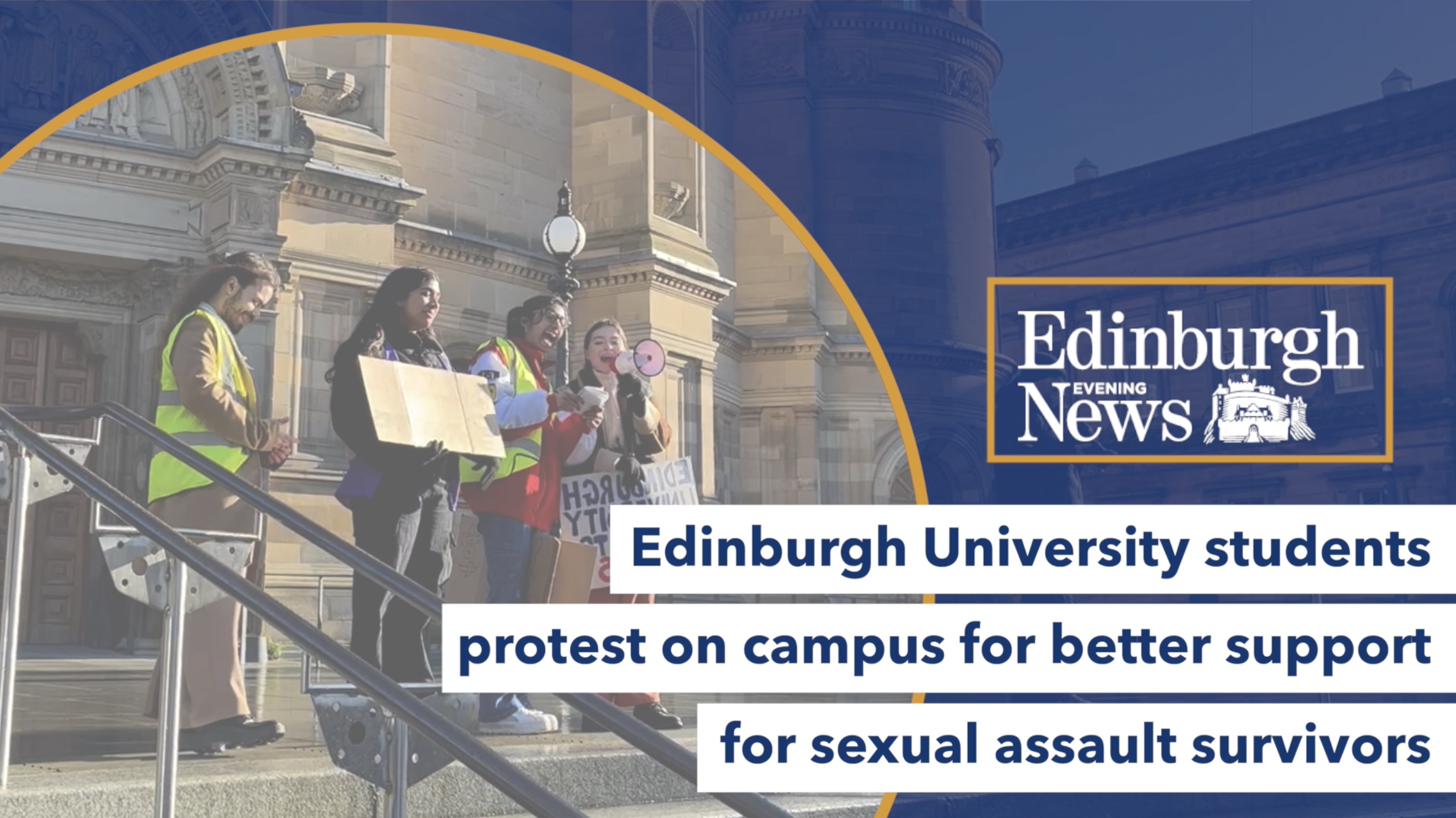 University of Edinburgh: Hundreds of students protest university's response  to rape and sexual assault | Edinburgh News