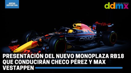 Presentación del nuevo monoplaza RB18 que conducirán Checo Pérez y Max Vestappen