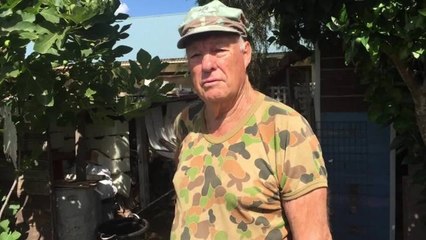 North Nowra's Doug Black in his veggie garden