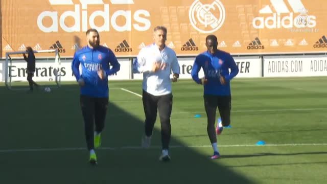 Benzemá sigue trabajando al margen del grupo