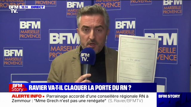 Stéphane Ravier (RN): Marine Le Pen aura mon parrainage