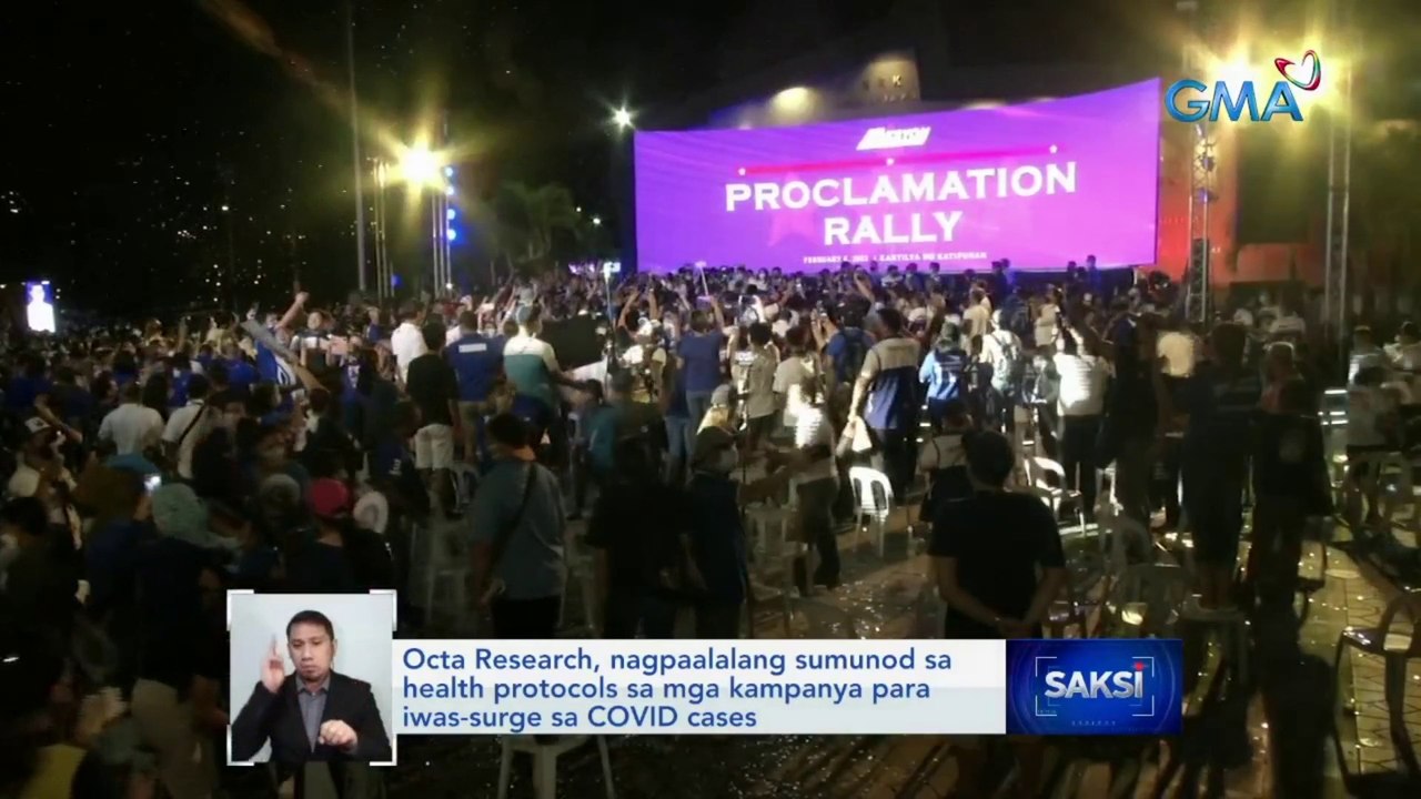 OCTA Research, nagpaalalang sumunod sa health protocols sa mga kampanya para iwas-surge sa COVID cases | Saksi