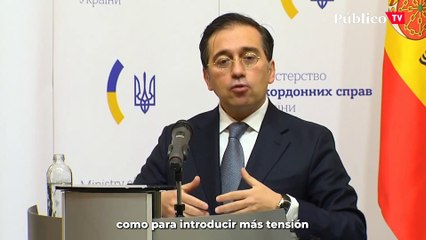 Tải video: Albares aboga por la diplomacia y el diálogo en su visita a Ucrania