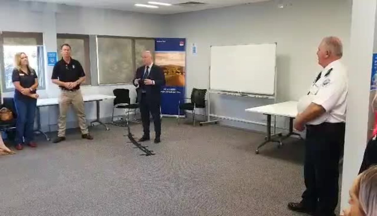 Commissioner Shane Fitzsimmons speaking at the new Resilience NSW office in Port Macquarie