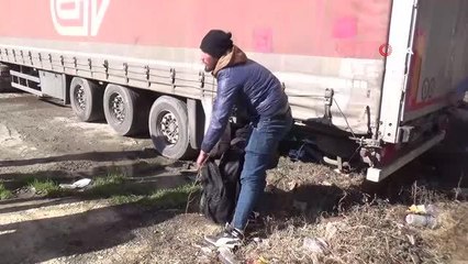 Tır içinde Avrupa ülkelerine gitmeye çalışan iki göçmen Tekirdağ'da yakalandı