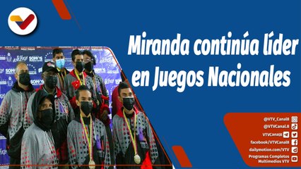 Download Video: Deportes VTV | Miranda acumula hasta el momento 50 preseas de oro en los Juegos Deportivo Nacionales 2022