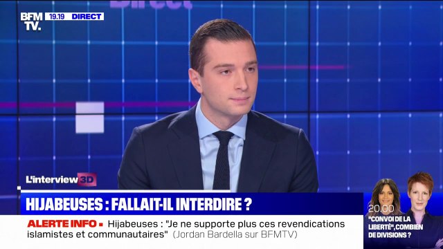 Manifestation des Hijabeuses : Jordan Bardella ne supporte plus ces revendications islamiques et communautaristes”