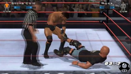 WWE SmackDown! vs. Raw 2006 Steve Austin vs TheRock