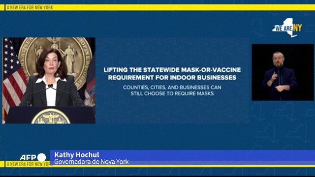 Fim da obrigatoridade de máscaras em locais fechados no estado de NY