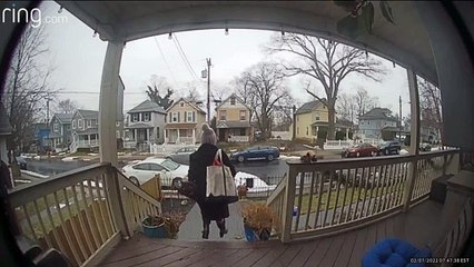 Slipping Down Icy Steps