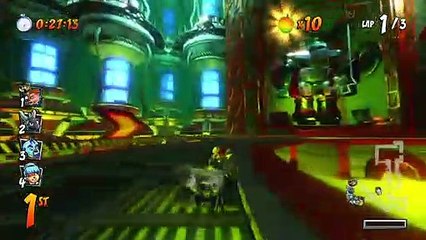 N. Gin's Home CTR Track Gameplay - Crash Team Racing Nitro-Fueled